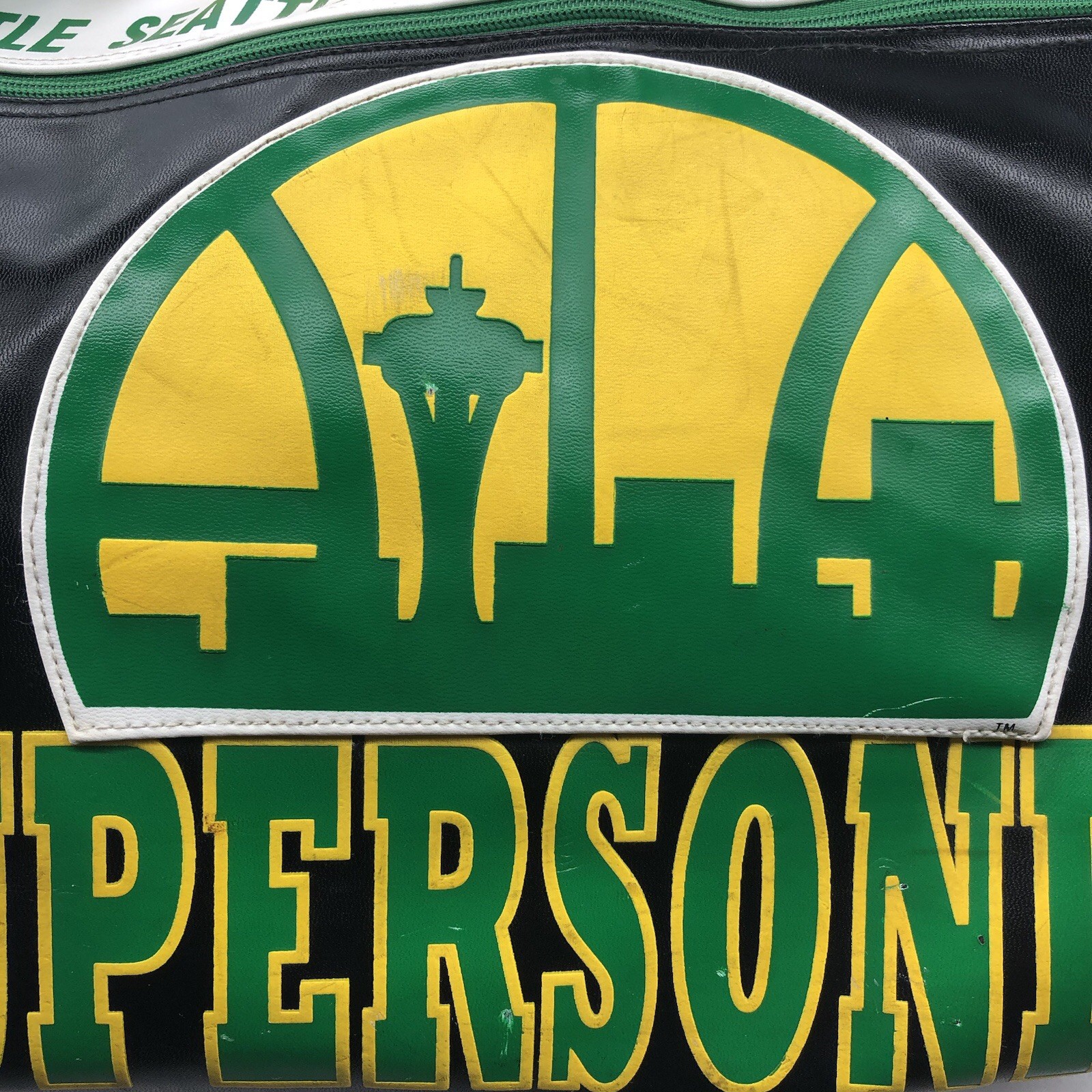 VTG 80s 90s SEATTLE SUPERSONICS Old Logo Player Issue Duffle Bag NBA Basketball