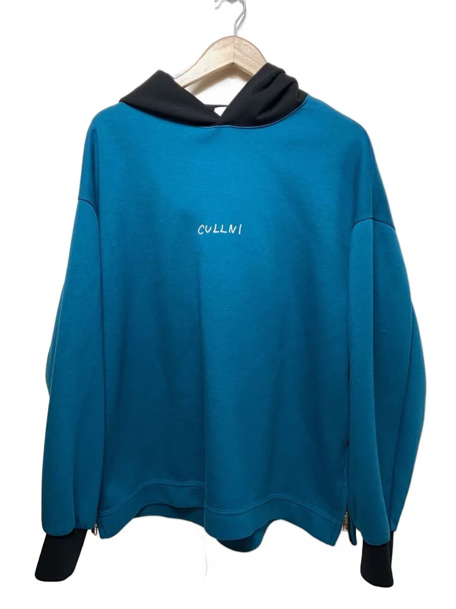 CULLNI Hoodie, Size 2, Polyester, Blue, 22-AW-060