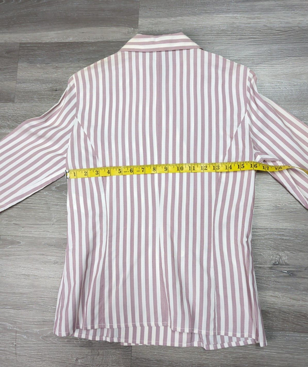 NWT Womens Blouse Size 32 Double Breasted Made in Italy Menswear Style Classic