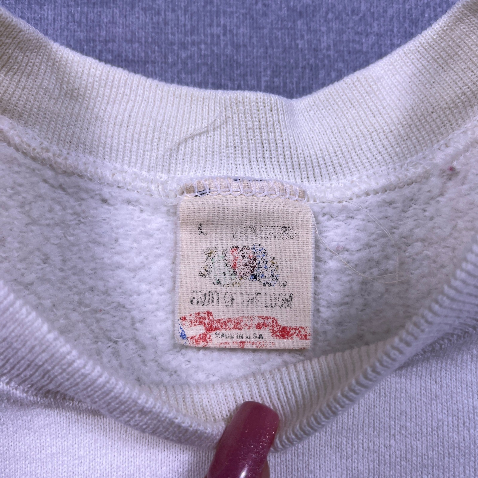 Vintage Carpe Diem Seize The Day Sweatshirt Mens Large White Raglan Crewneck