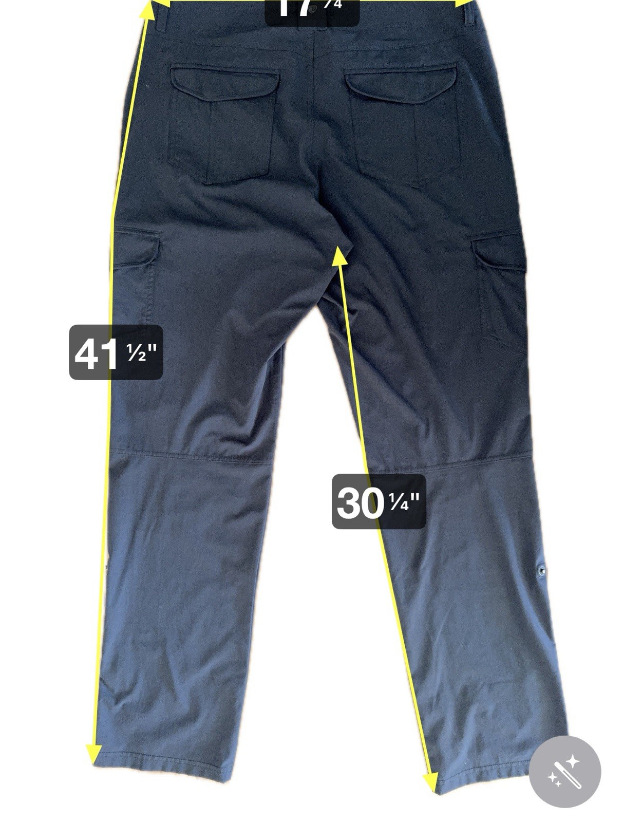 Kuhl Womens Cargo Pants Convertible Dark Gray Blk Sz 12 Reg Mid Rise Never Worn