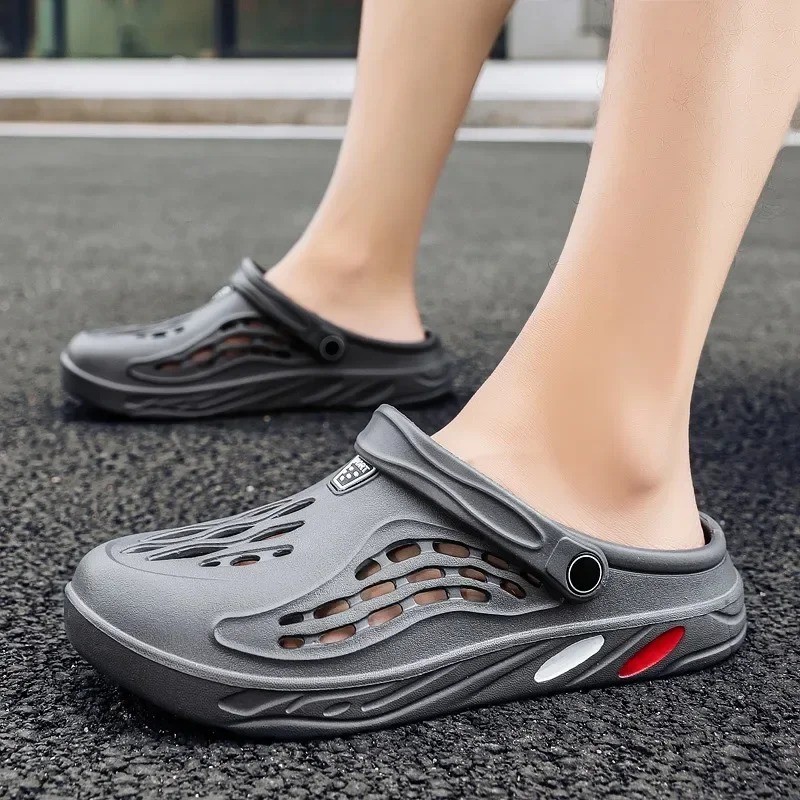 Summer Men Sandals Light EVA Men’s Casual Shoes Hole Shoes Clogs Lovers Home