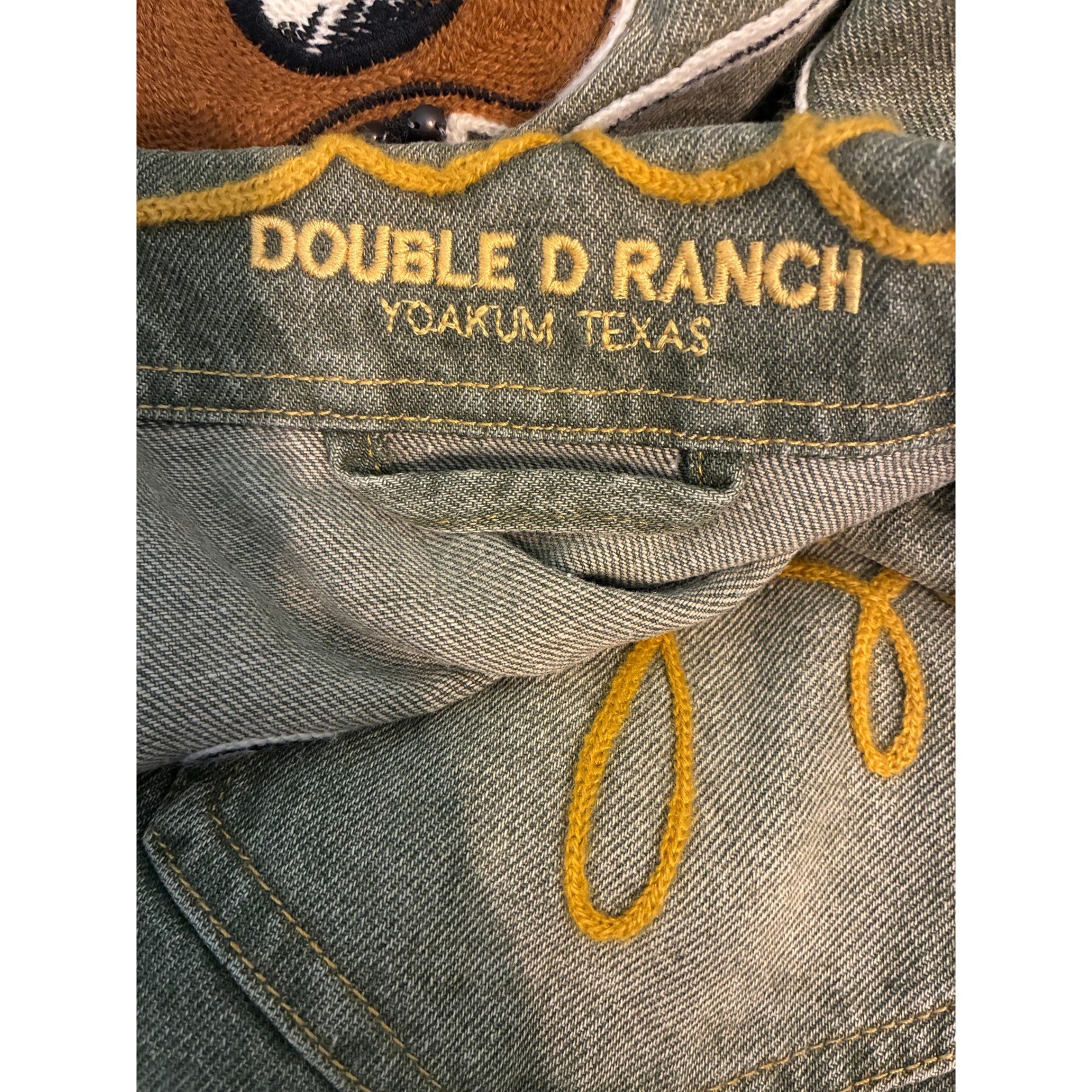 Double D Ranch Green Jacket – S – Embroidered Cowboy Western Boho Americana