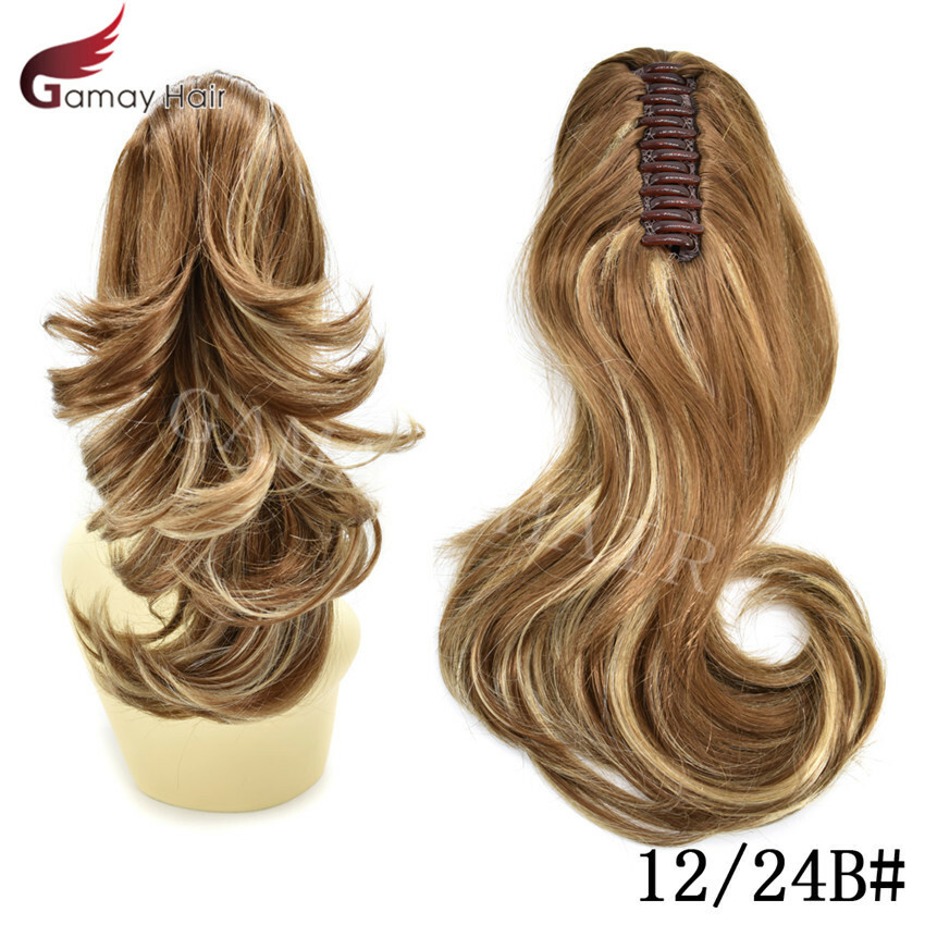 Claw Clip Ponytail Hair Extensions Real As Human Pony Tail Long Wavy Hairpiece