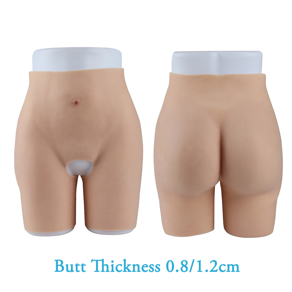 Silicone Panty open crotch Thicken Hip Panty 0.8/1.2cm Crossdresser