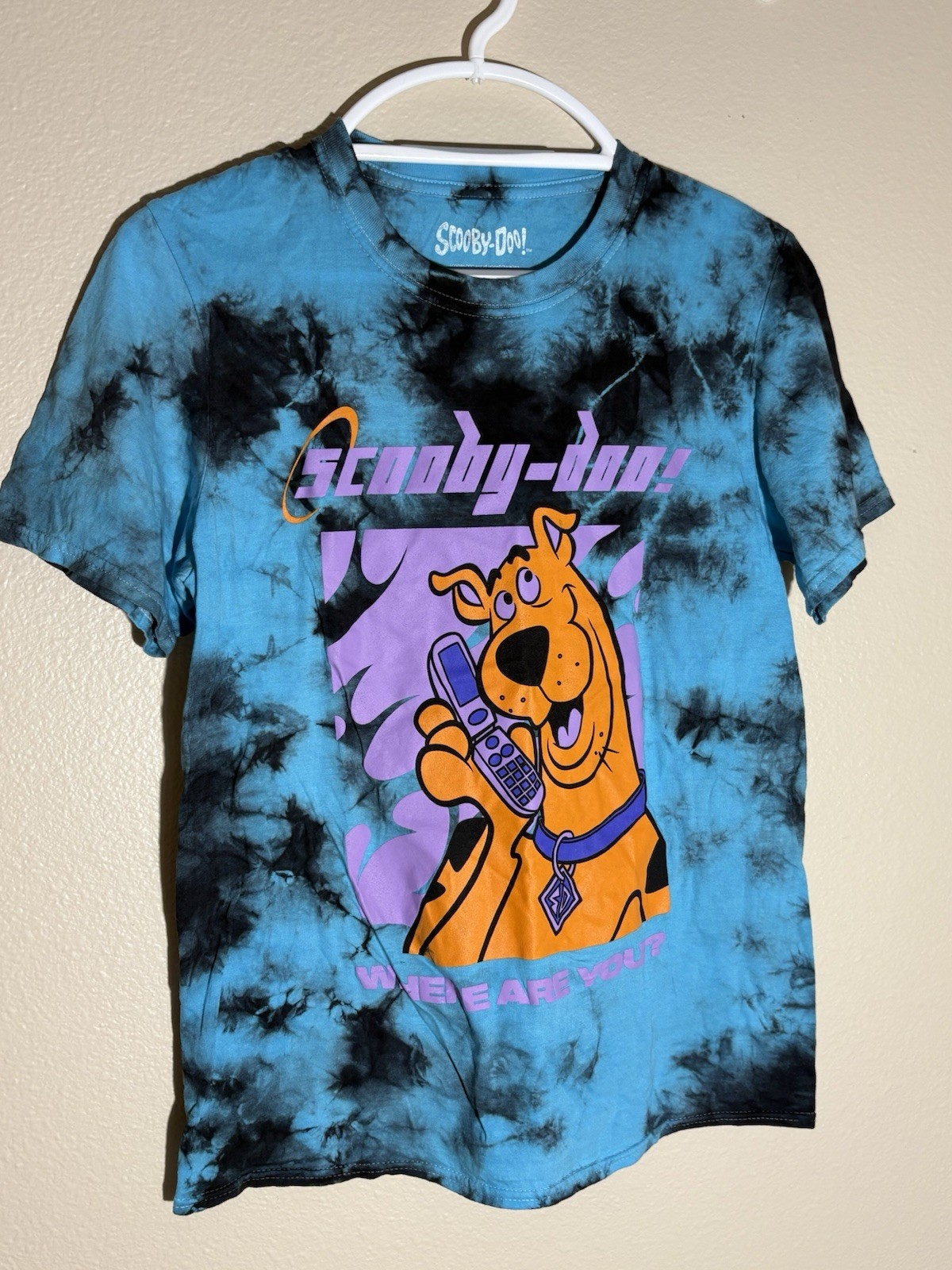 Scooby-Doo! Where are you? The-Dye Graphic T-Shirt Mens XS / S NWOT