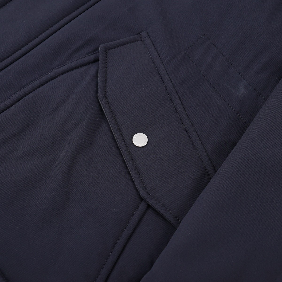 Brett Johnson ‘St. Moritz’ Navy Blue Padded Silk Parka M (Eu 50) NWT Coat