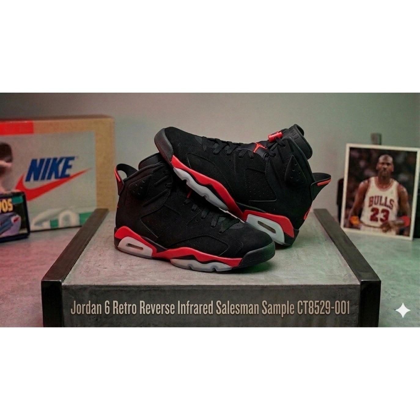 Air Jordan 6 Retro Reverse Infrared Salesman Sample CT8529-001 11M VNDS No box