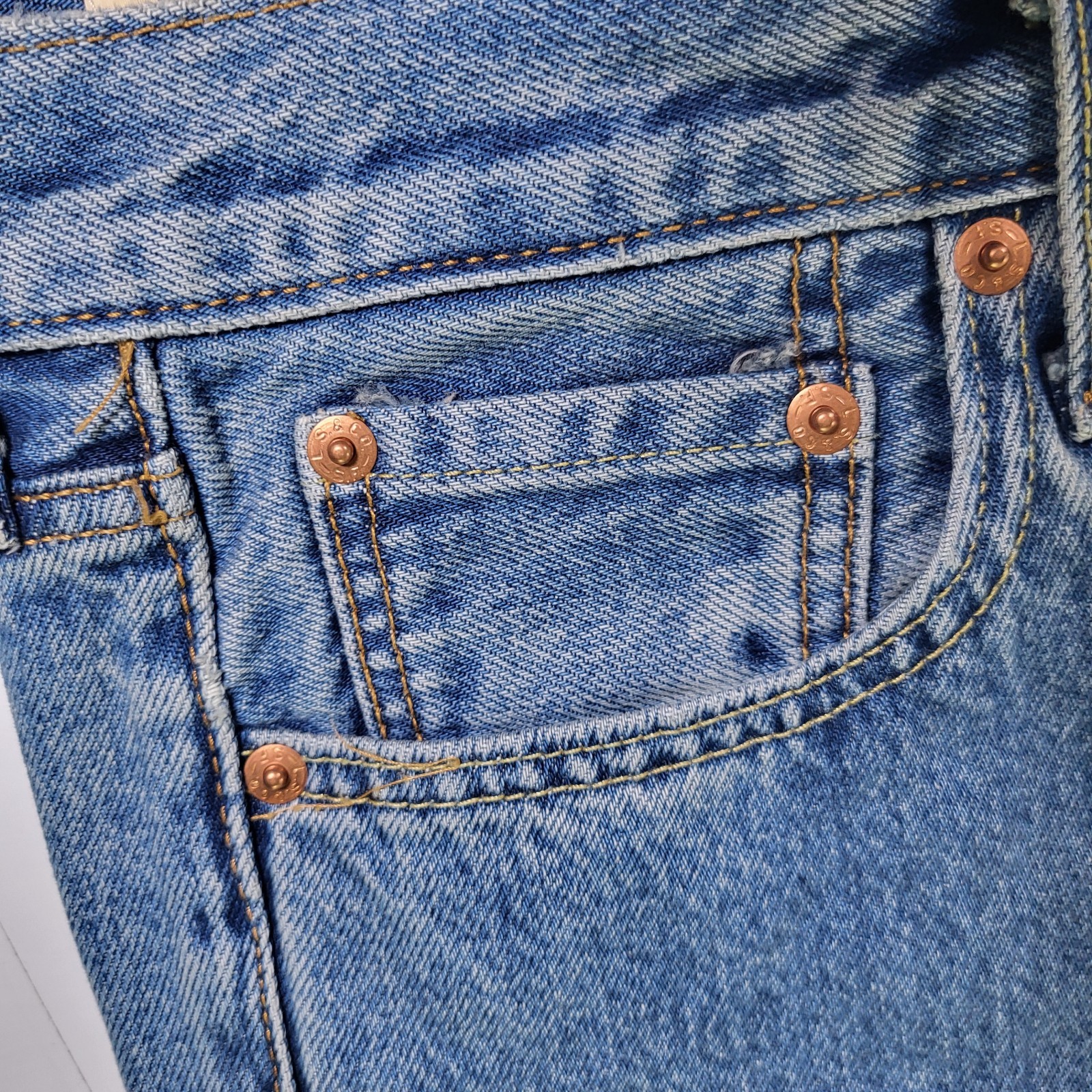 Levis Premium 568 Loose Straight Jeans 30×32 New Mens Blue 0 Cotton With Tags