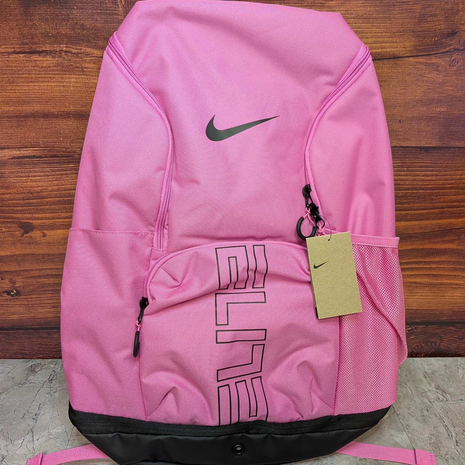 Nike Hoops Varsity Elite Playful Pink Black 32L Basketball Backpack HM9965-675