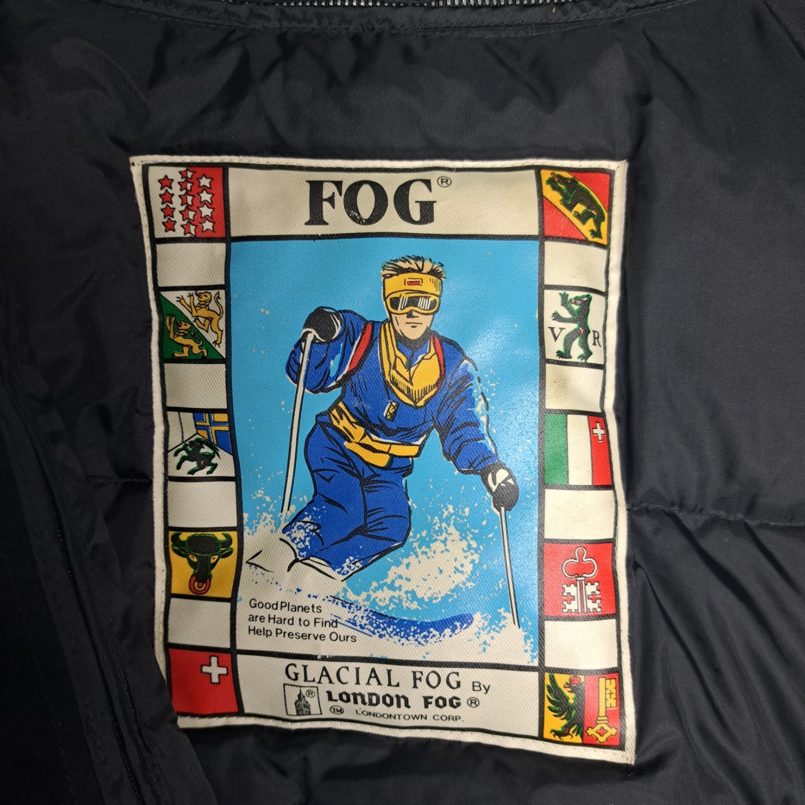 Retro Ski Colorblock Vintage London Fog Down Ski Jacket Men’s XL Gorpcore 90s