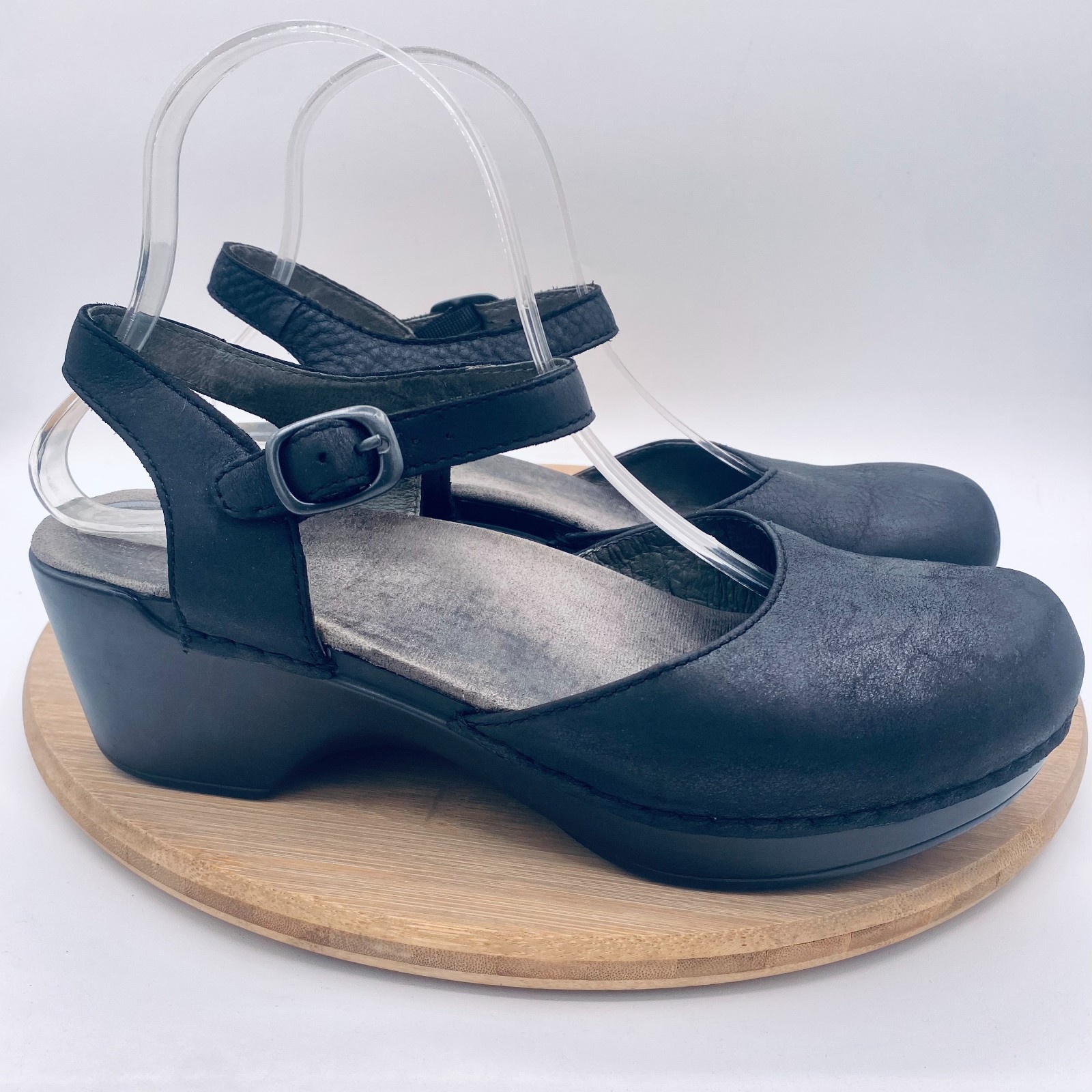 Dansko Mary Jane Shoes Womens 9 40 Black Leather Comfort Sam Cottagecore