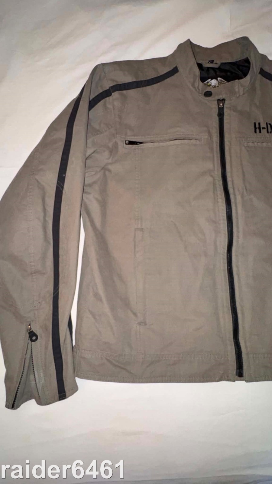 Harley-Davidson Men’s Jacket Khaki Green Cotton Full Zip XL H-DMC 971531-10VM