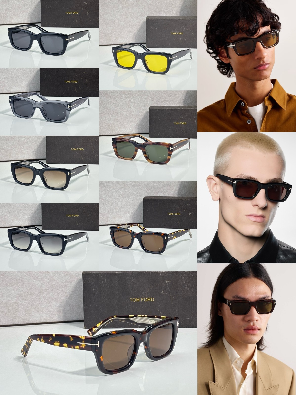 Tom Ford FT1327 Lcon-02 sunglasses Black frames Gradient gray Lens