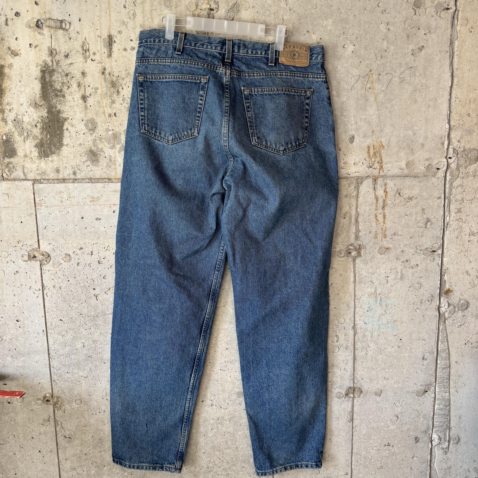Vintage Gap Jeans Mens 36×32 Blue Denim Baggy Fit High Rise Tapered 90s USA