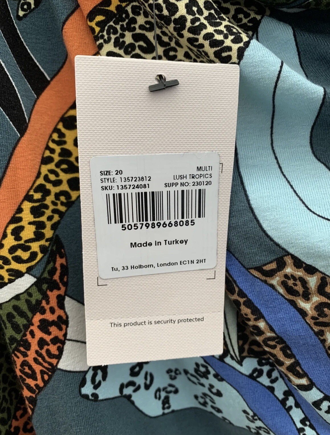 Tu Ladies Size 20 Lush Tropics Top Brand New Cost £10 – c11