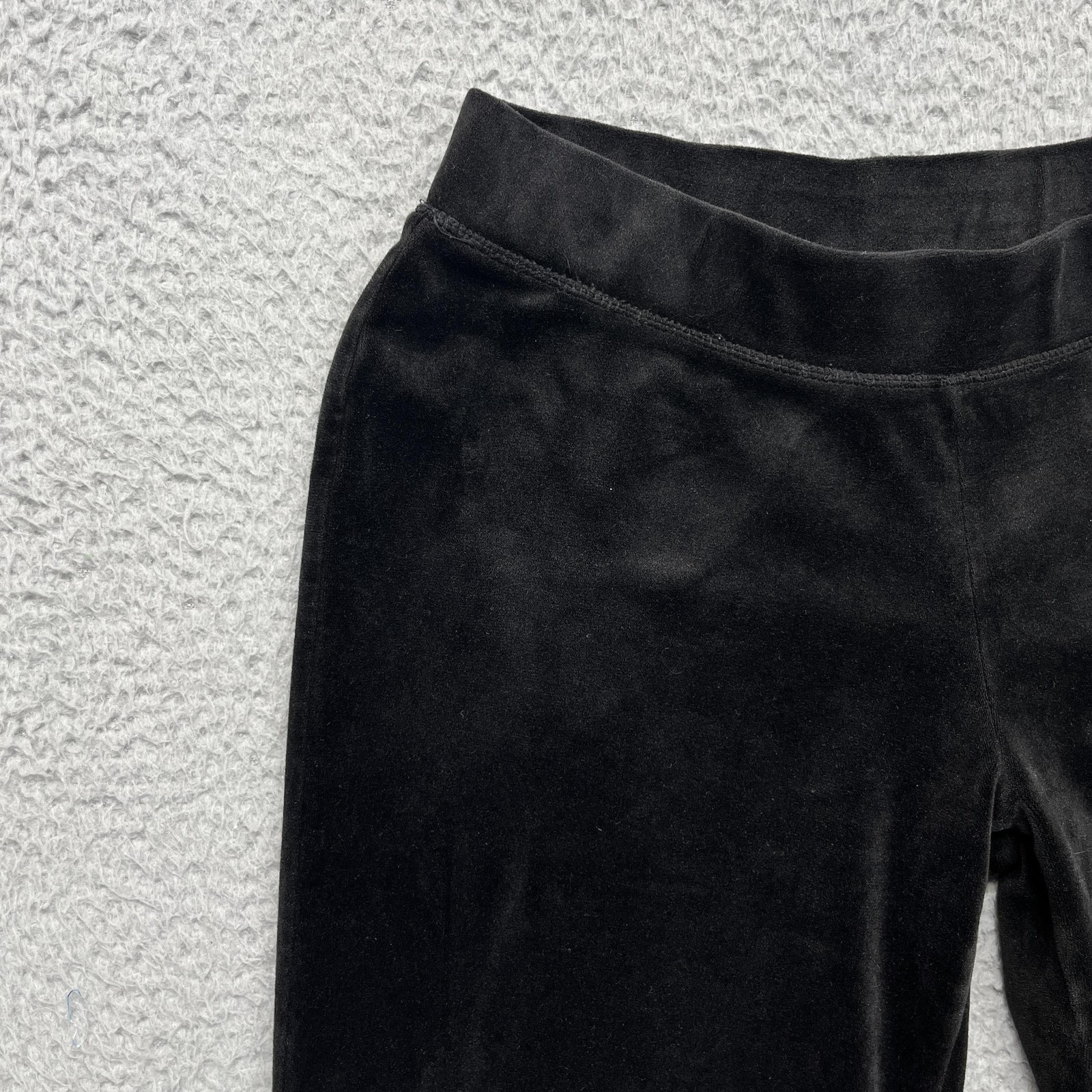 Juicy Couture Velour Sweatpants Womens Medium Black Rhinestone Juicy Logo Lounge