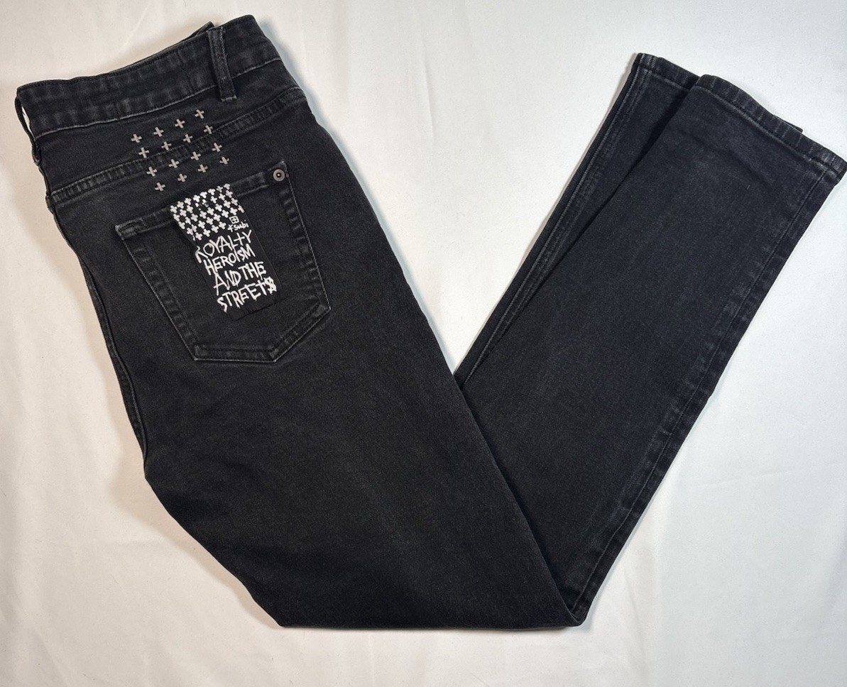 KSUBI Van Winkle Hunter Beden 33 Black Jeans Royalty Heroism Streets (32×30)