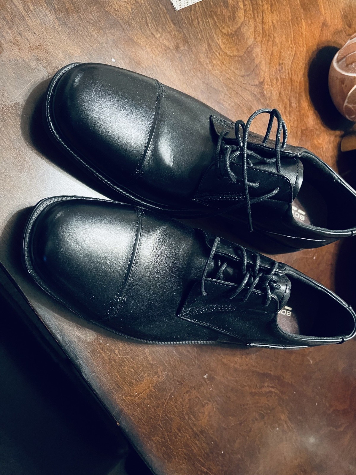 Men’s Bostonian Flexlite Black Leather Lace Up Dress Shoes Size 9 1/2