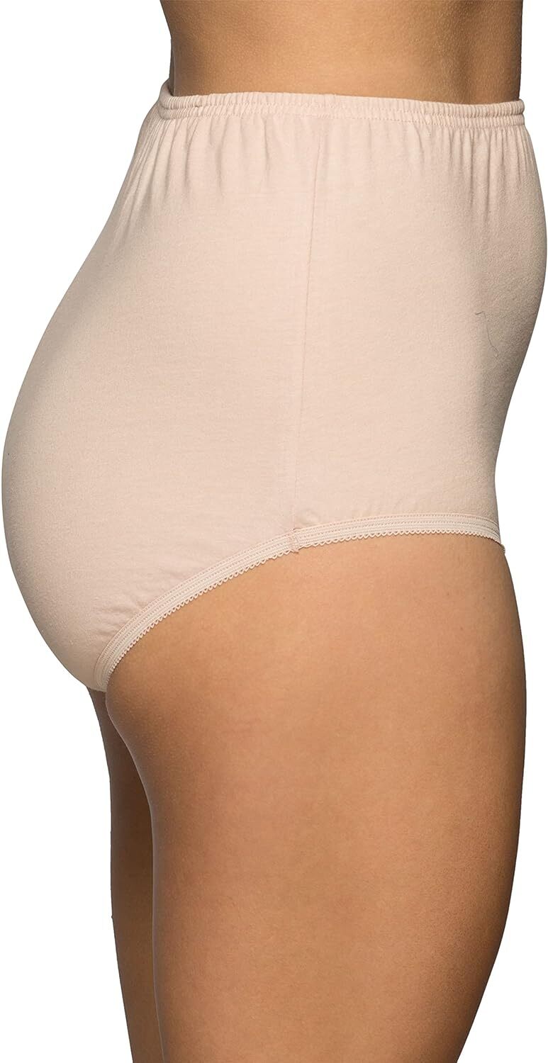 5 Pack Vanity Fair Cotton Panty Briefs 15319 Print & Solid Sz- 6, 7, 8, 9, 10