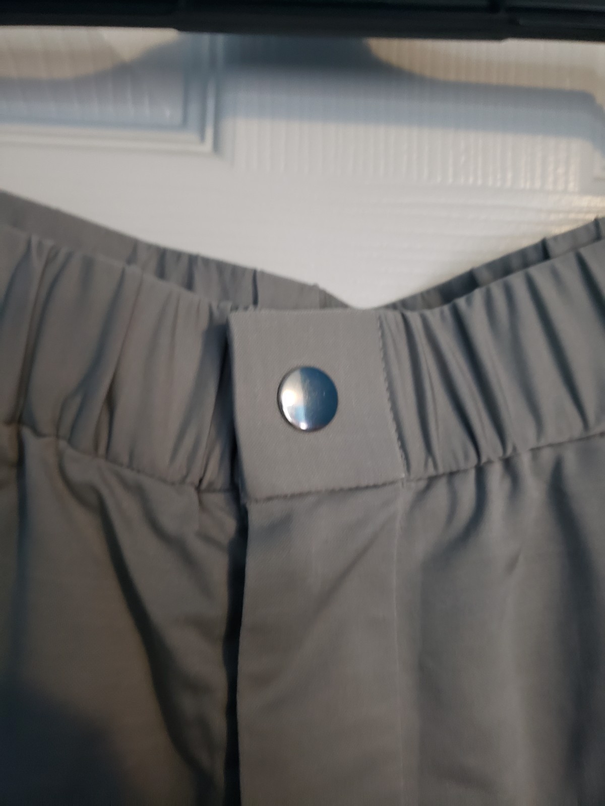 Kanemasa Phil x +81 Silk/Poly Flat Front Easy Pants Pearl Blue Size L