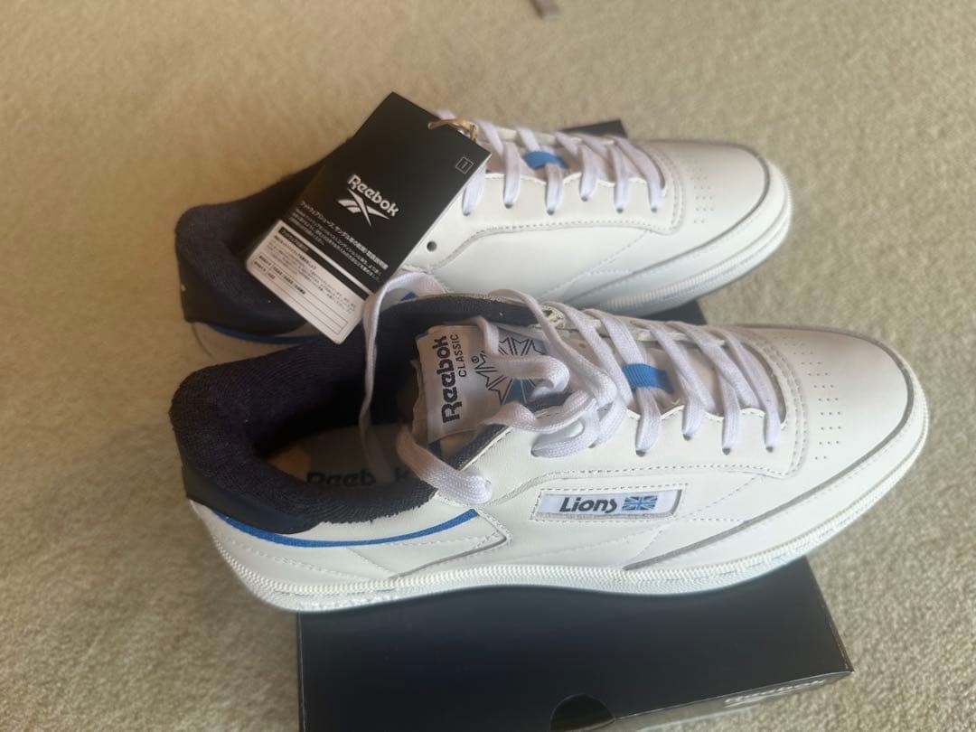 Reebok Classic Lions Sneakers Men US 11 White/Blue/Black 29cm