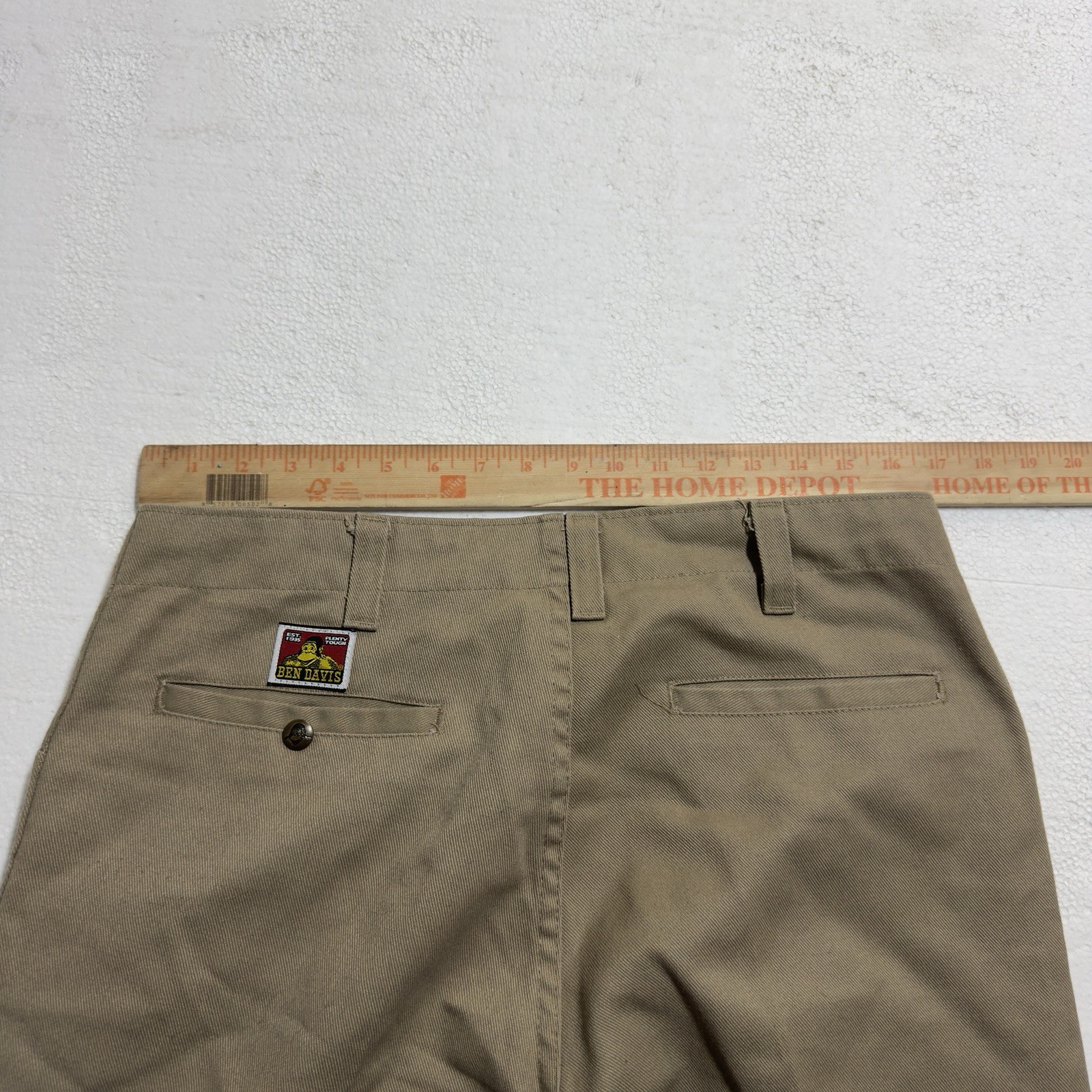 Ben Davis Gorilla Cut Light Brown Work Pants Size 34