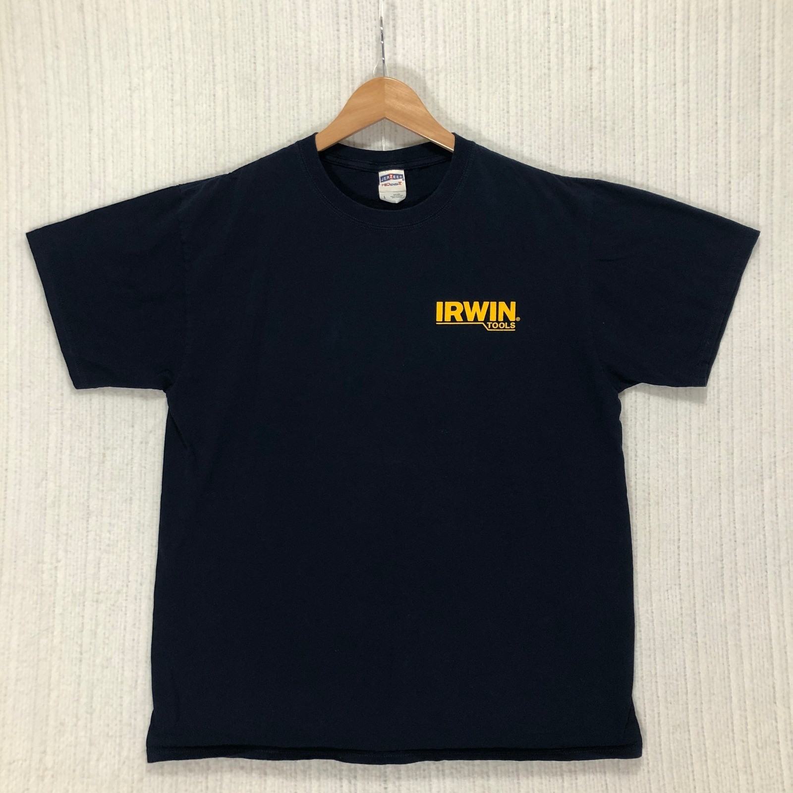 Irwin Tools National Tradesmen Day T-Shirt Black Yellow Graphic Print Mens L
