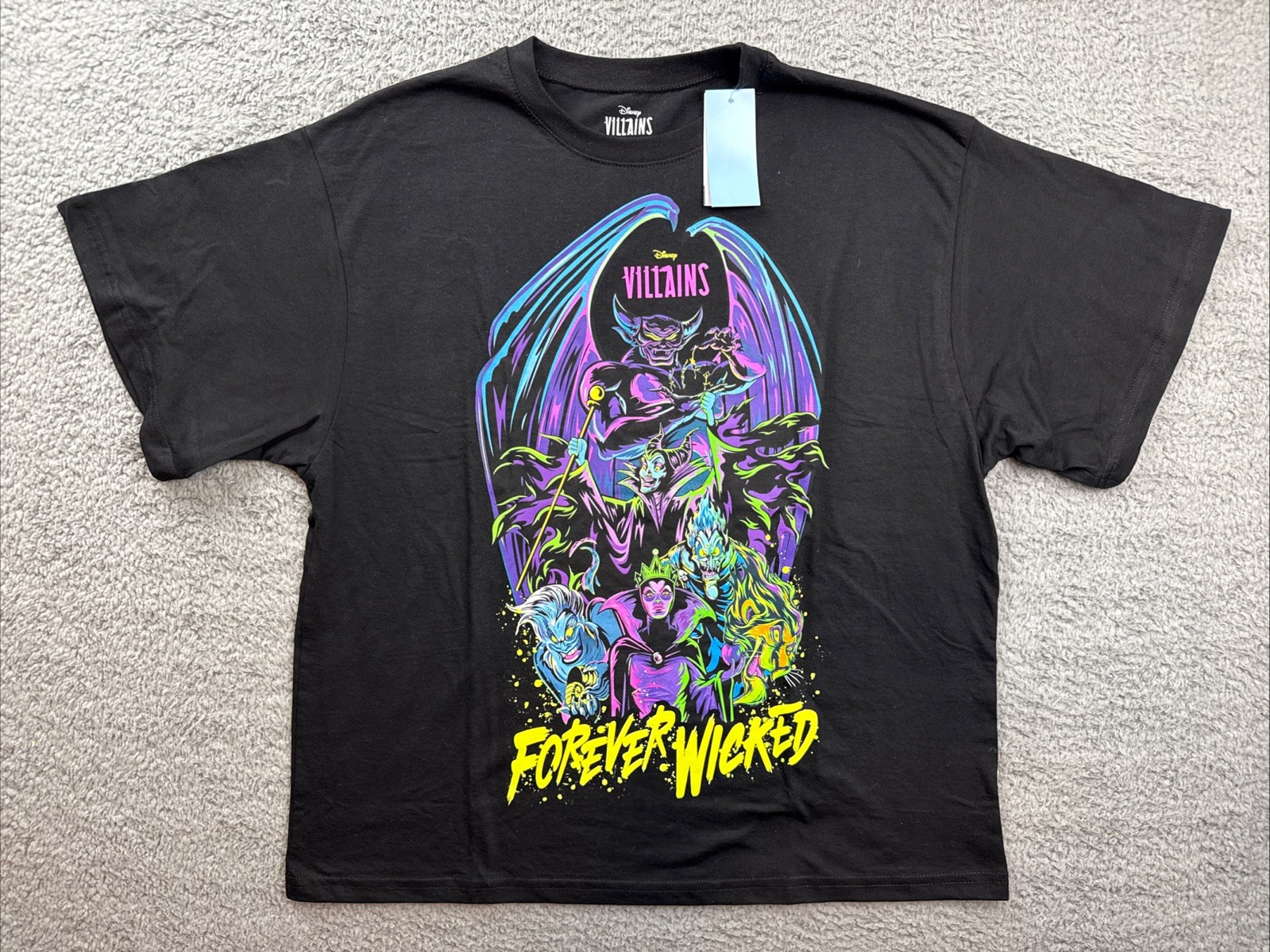 Disney Villains Shirt Womens Medium Forever Wicked Graphic Tee Movie Jerry Leigh