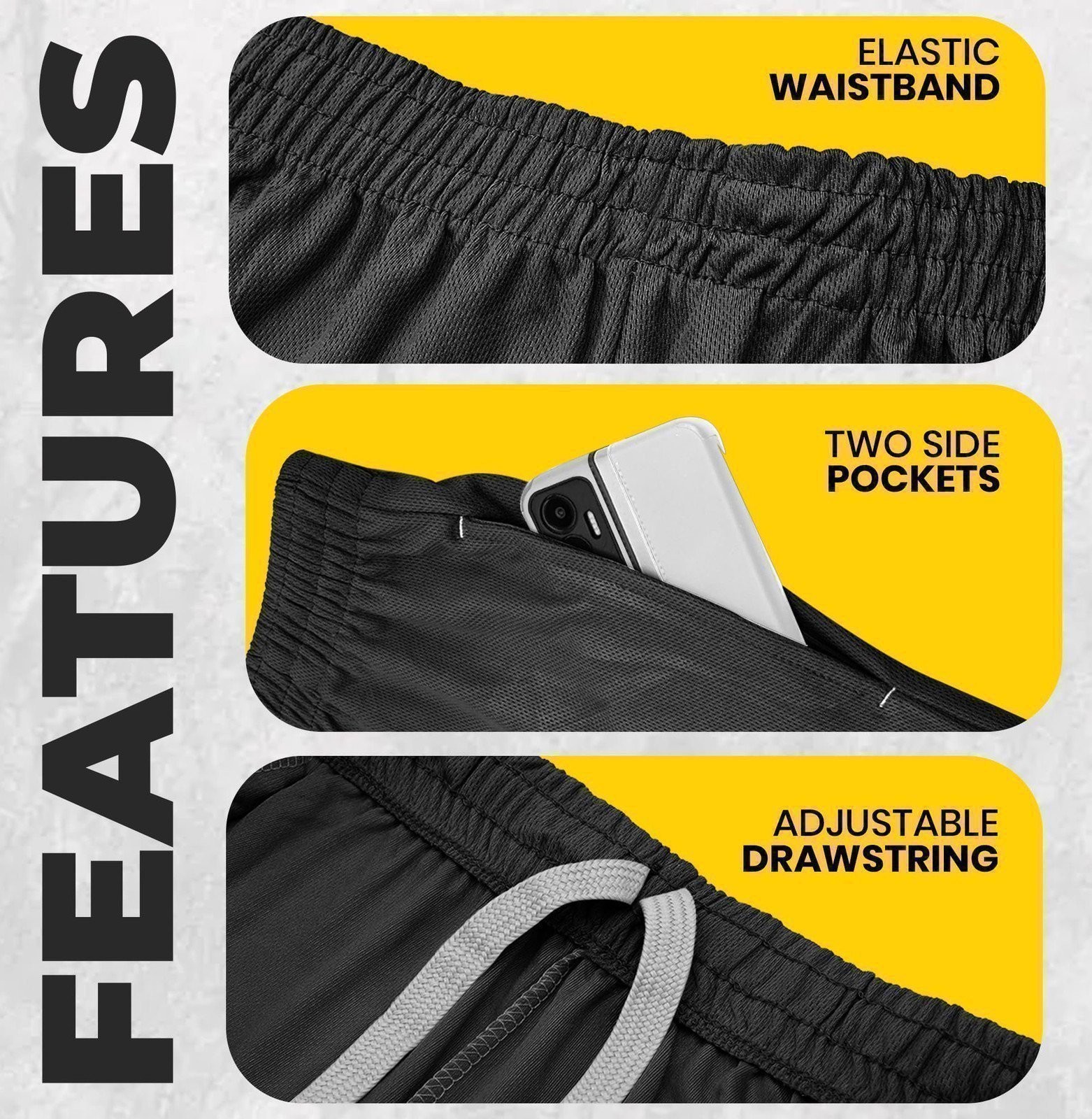 NY Threads Men’s Athletic Shorts Quick Dry Loose-Fit Lightweight Running…