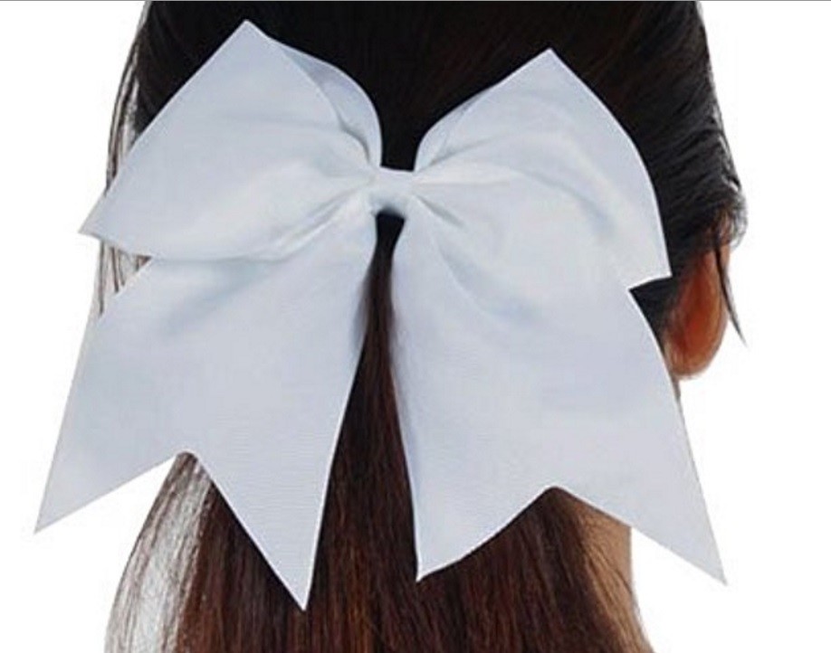 USA Cheer Bows Ponytail Holder Girls 7″ Large Softball Hair Bow Cheerleading Lot