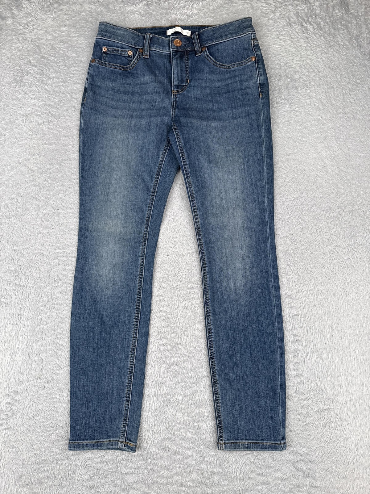 LC Lauren Conrad Jeans Womens 4 Short Blue Skinny Stretch Denim Five Pocket