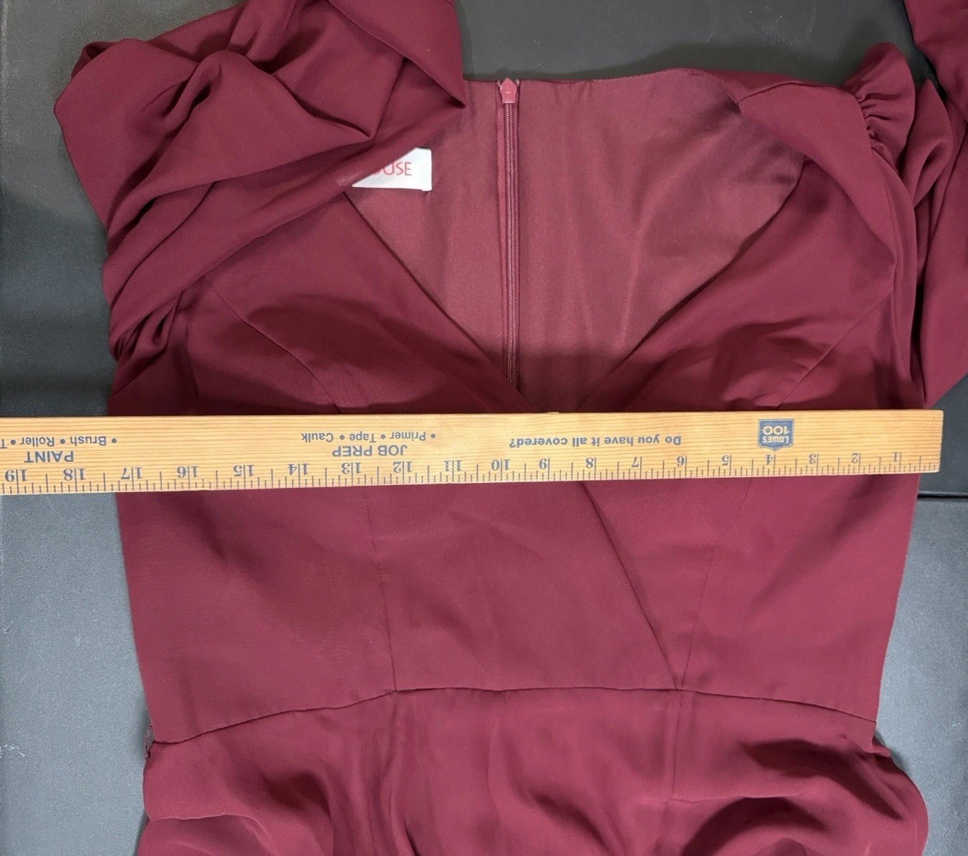 JJ’S House A Line V-Neck Full Length Chiffon Burgandy Mother Of The Bride