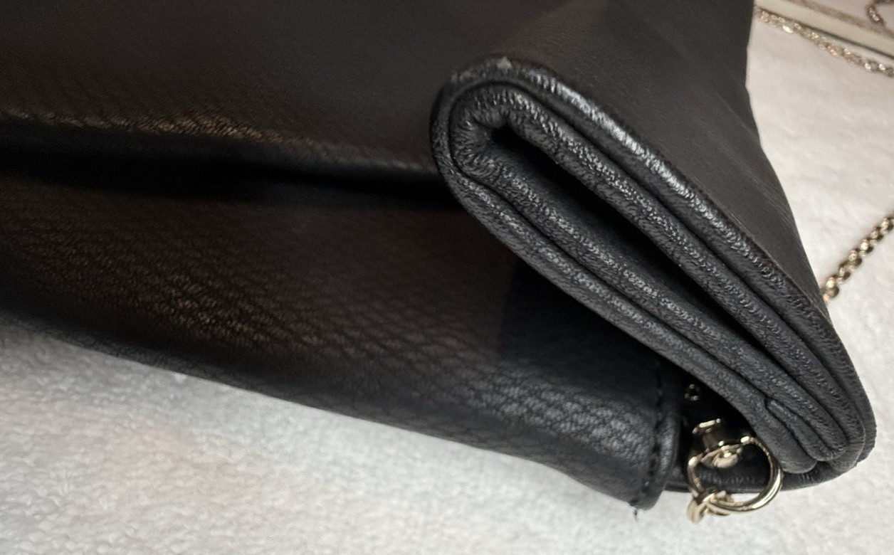Urban Expressions Vegan Leather Envelope Clutch-Crossbody Gold Chain