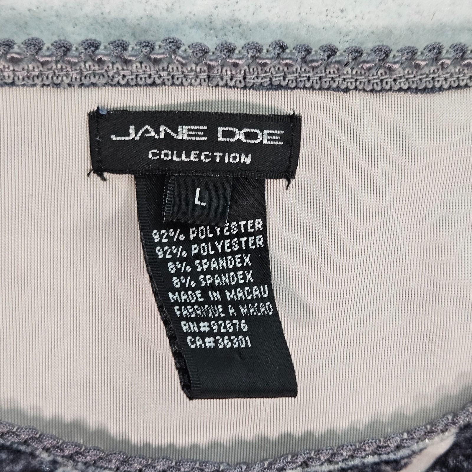 Y2k Vintage Jane Doe Collection Top Large Velvet Long Slv Whimsigoth Celestial