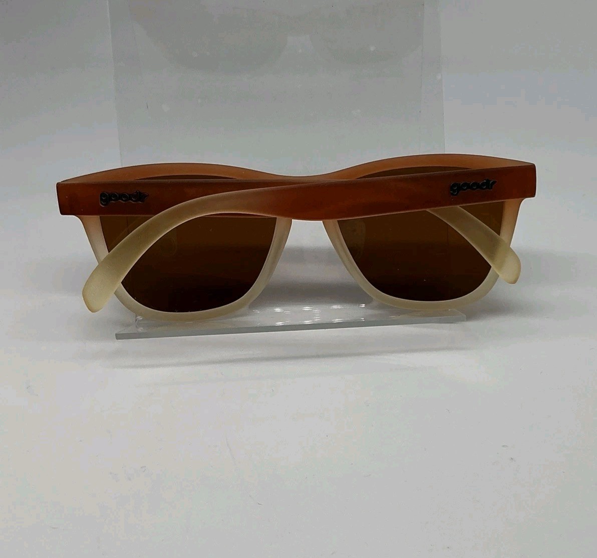 Goodr Sunglasses Three Part Tees – Brown Gradient Frame – Used Running Shades