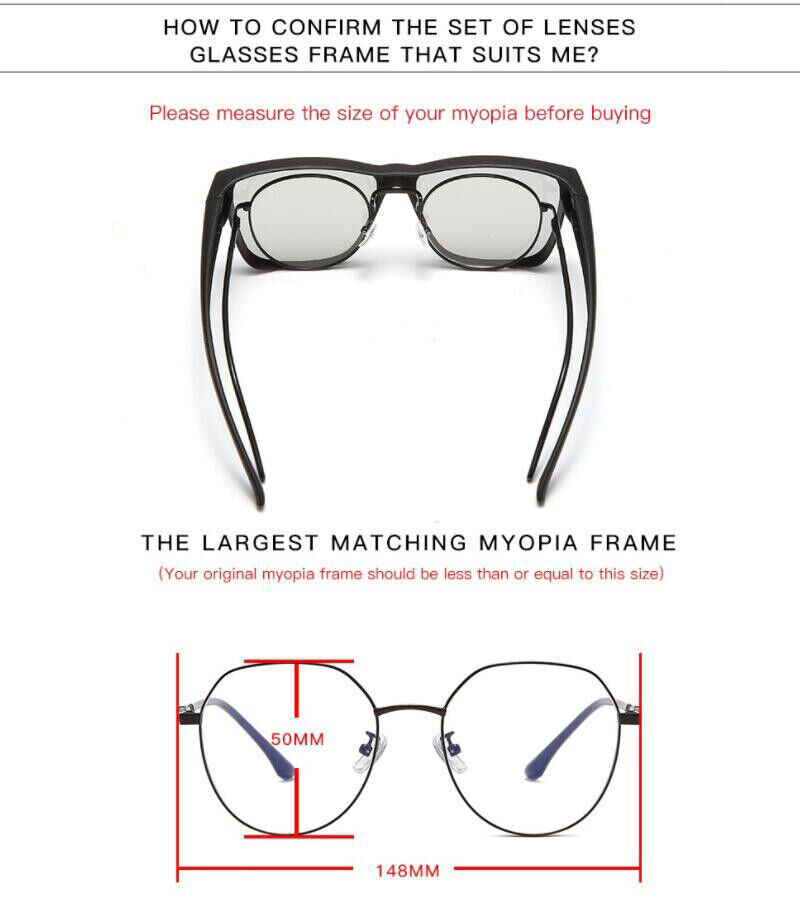 Fit Over Glasses Polarized Sunglasses For Men Women Wrap Around Driving Glasses