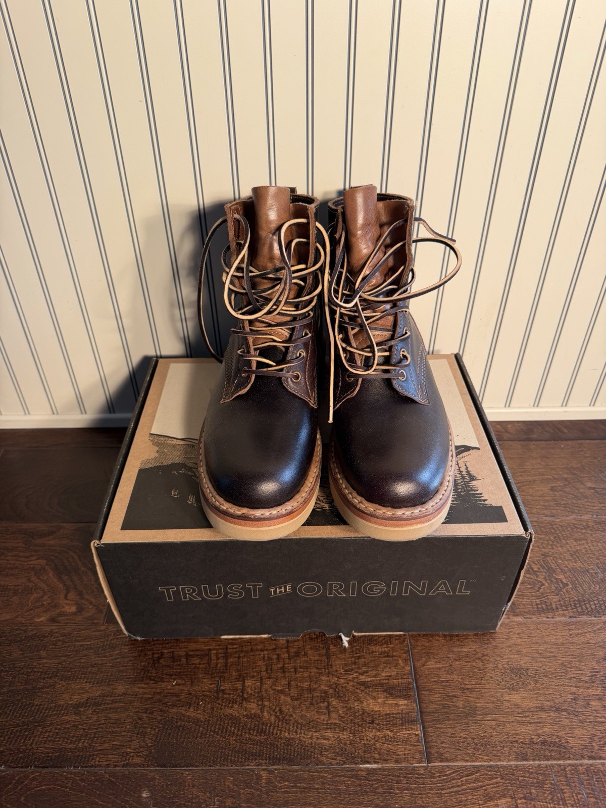 DIVISION ROAD/ WHITES CRUISER 350 VIBRAM 2060 HORWEEN DARK BROWN WAXED FLESH 9D