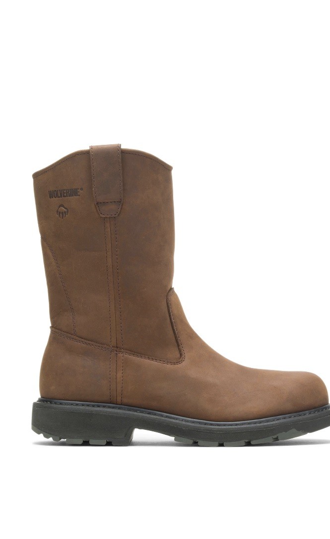 Wolverine Men DD Work Wellington Western Cowboy Boots Leather Size 10M