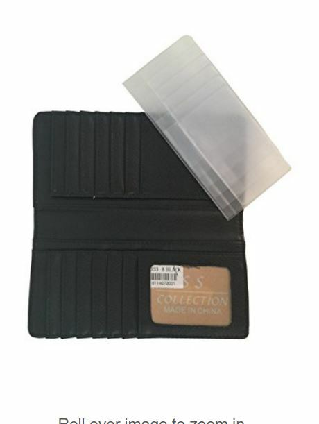 Texas State Mens Wallet Western Bifold Check Book Style W039-32 Ostrich Black