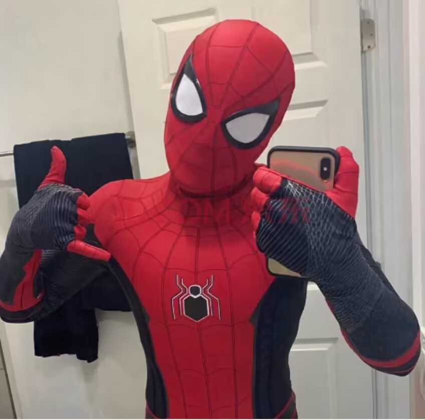 Spider-Man Boy Miles Morales Spiderman Raimi Jumpsuit Kids/Adult Costume Cosplay