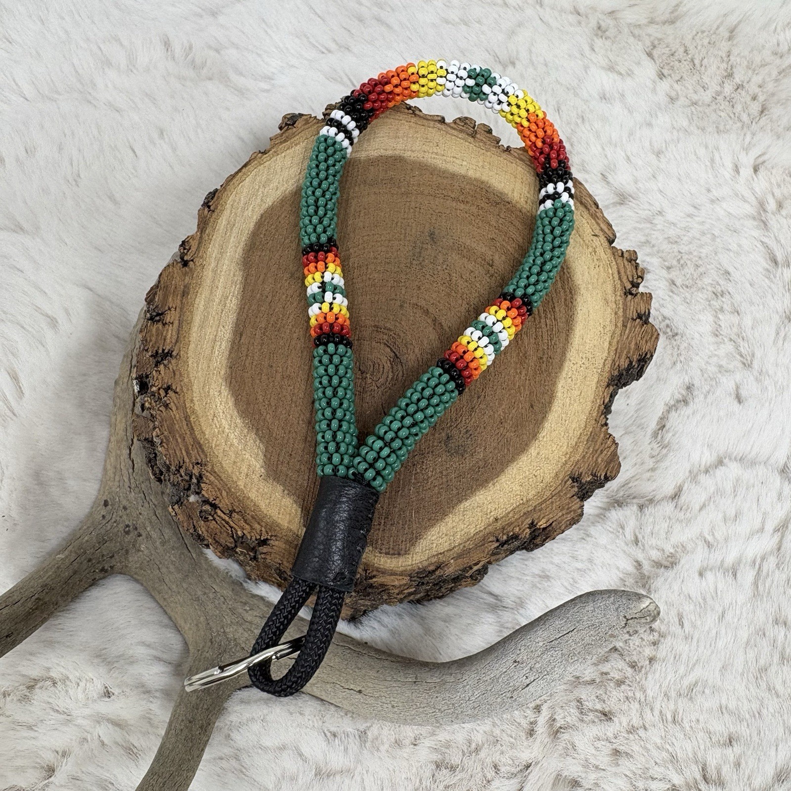 Bead Wrapped Keychain