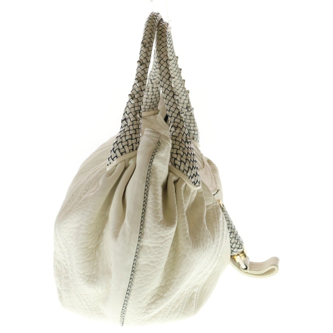 FENDI Spy Bag Shoulder Handbag White Leather 8BR511 Used 4b86619a9b13ad1b4d645a2