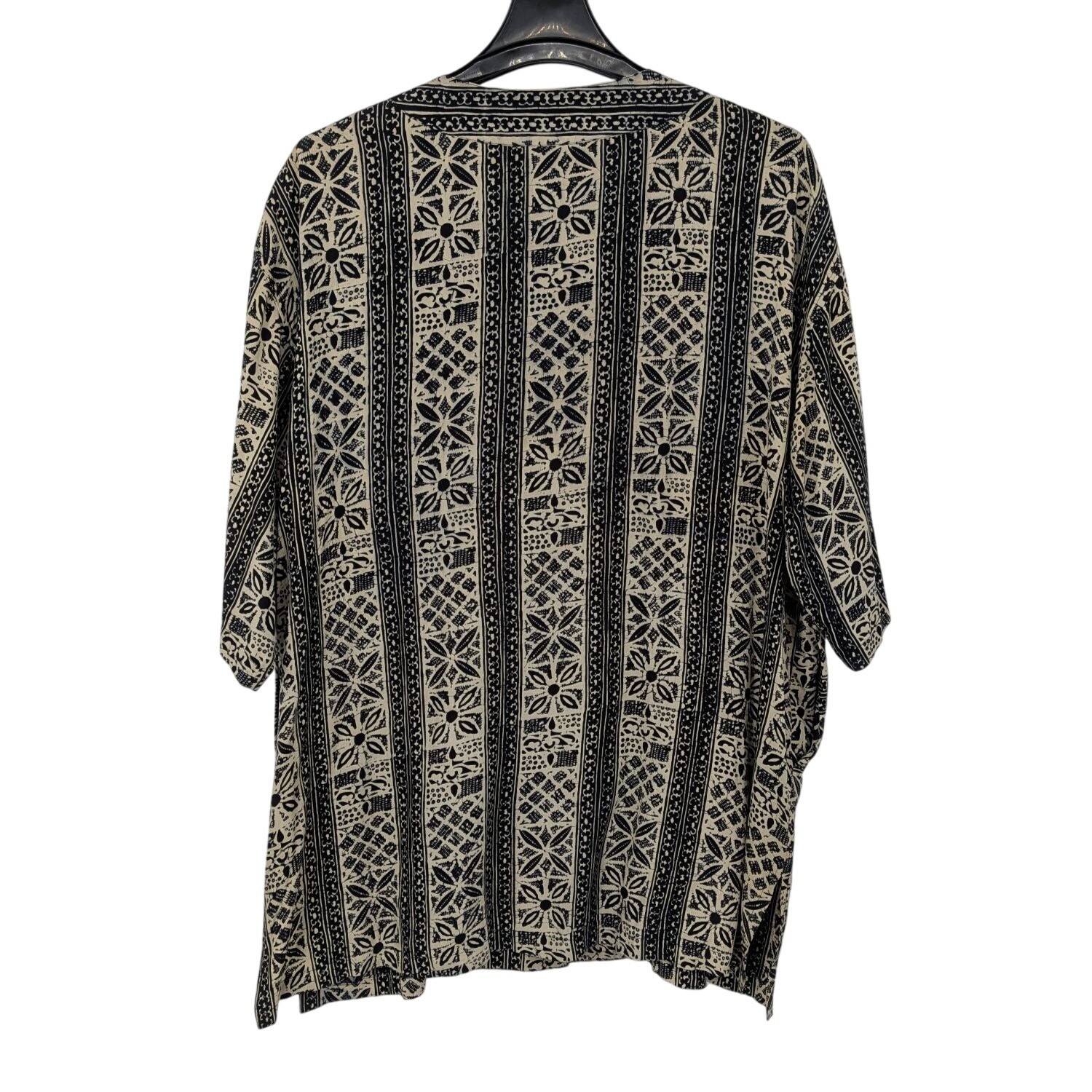Vintage Handmade Batik Tunic Top Bohemian Hippie Resort 90s Oversized One Size