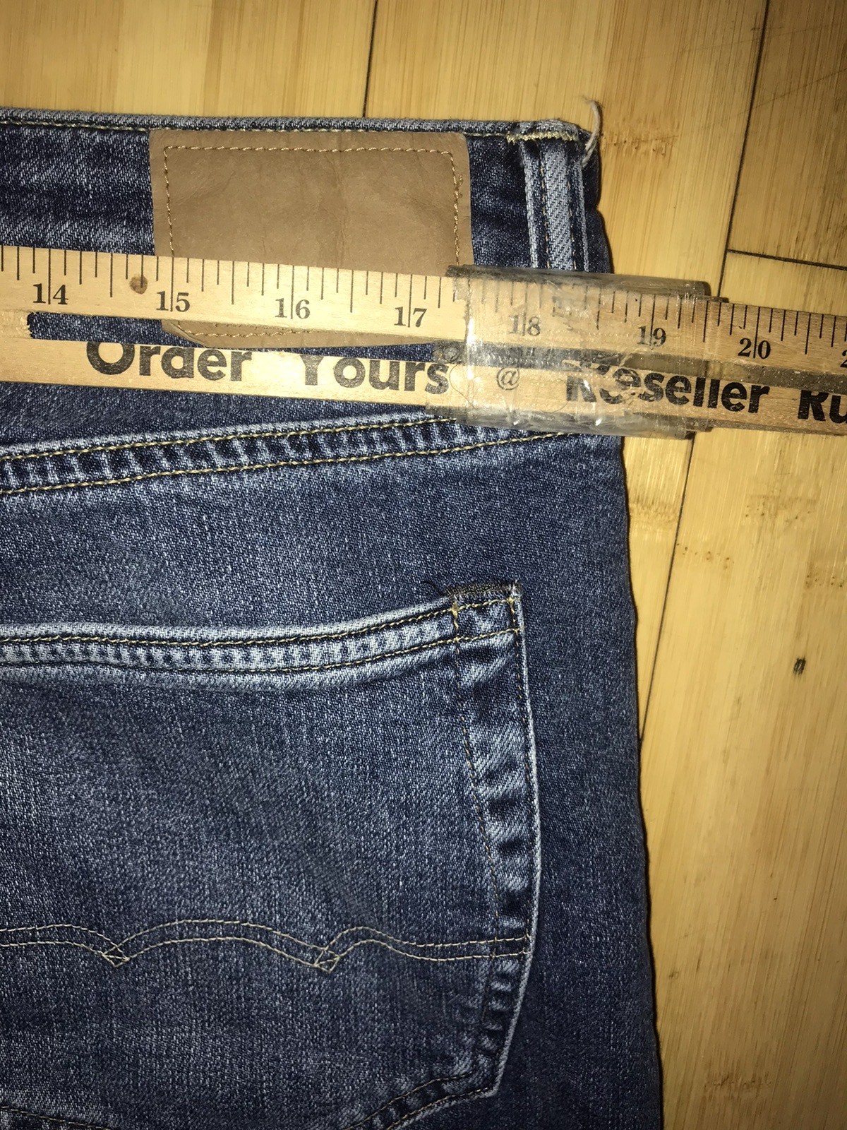 American Eagle Jeans Men 36×34 Blue Relaxed Straight Leg Flex Denim Casual C57