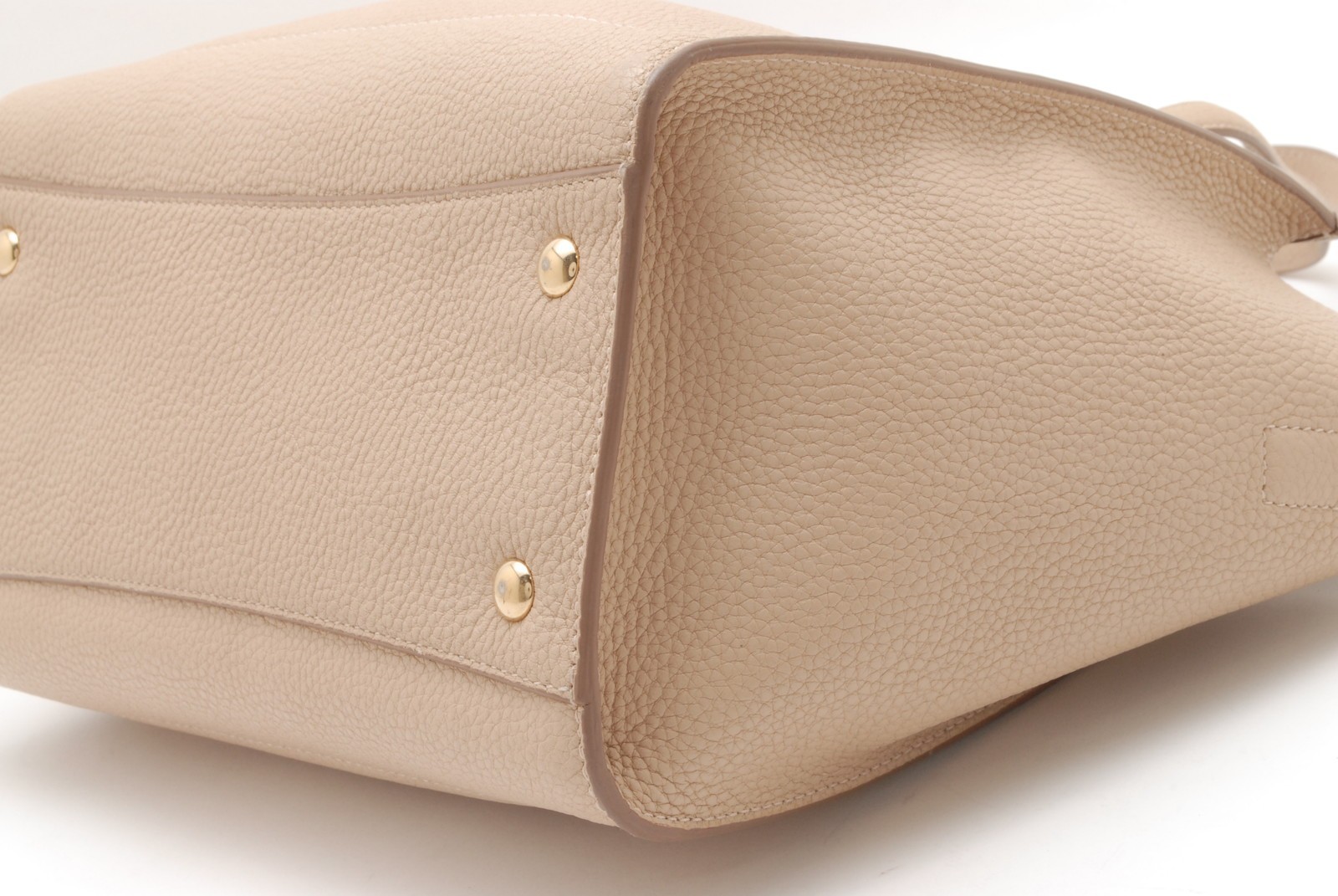 Salvatore Ferragamo Shoulder Hand Bag AMY Gancini Leather Pink Beige