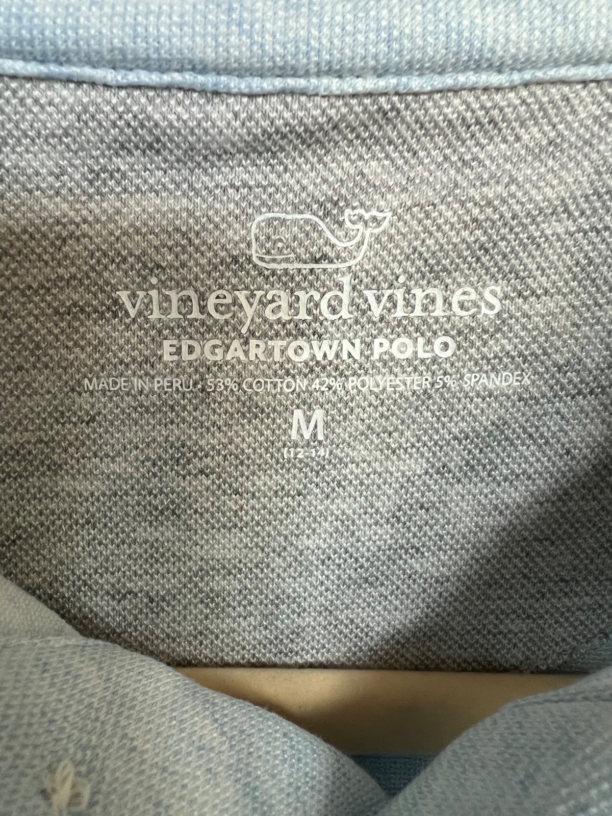 Vineyard Vines Boy’s Jake Blue Edgartown Polo Shirt Sz M (12-14) NWT