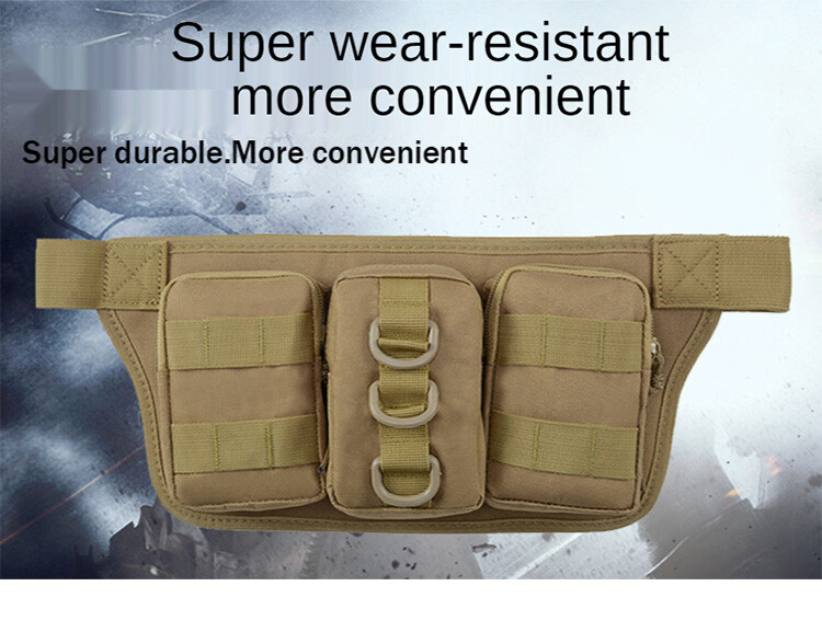 Tactical Fanny Pack Small Military Nylon Waist Bag Money Belt Bag for Daily Use