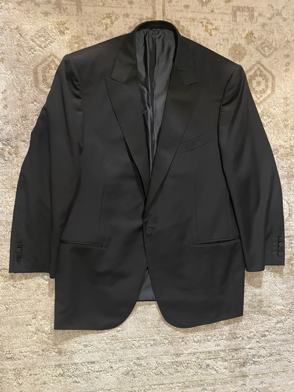Ermenegildo Zegna Blazer EU 58 US 48 Black Sports Coat Jacket Micronsphere