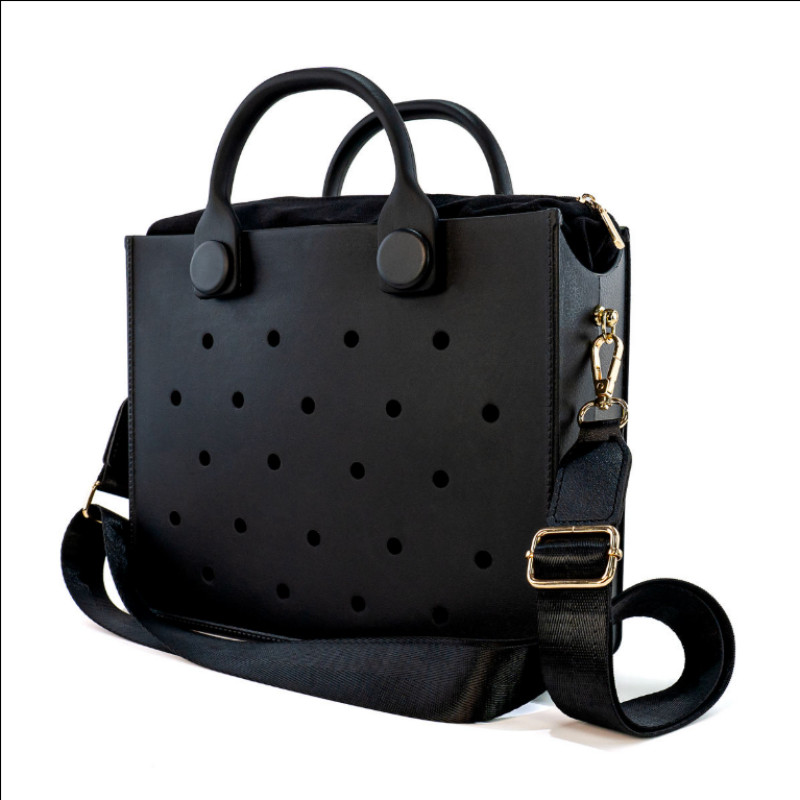 Waterproof EVA Rubber Tote Bag Women Washable Beach Handbag Shoulder Strap Trave